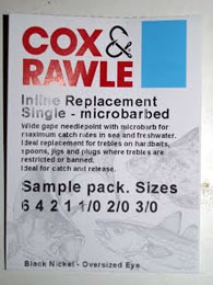 Single replacement lure hook details Single replacement lure hook details